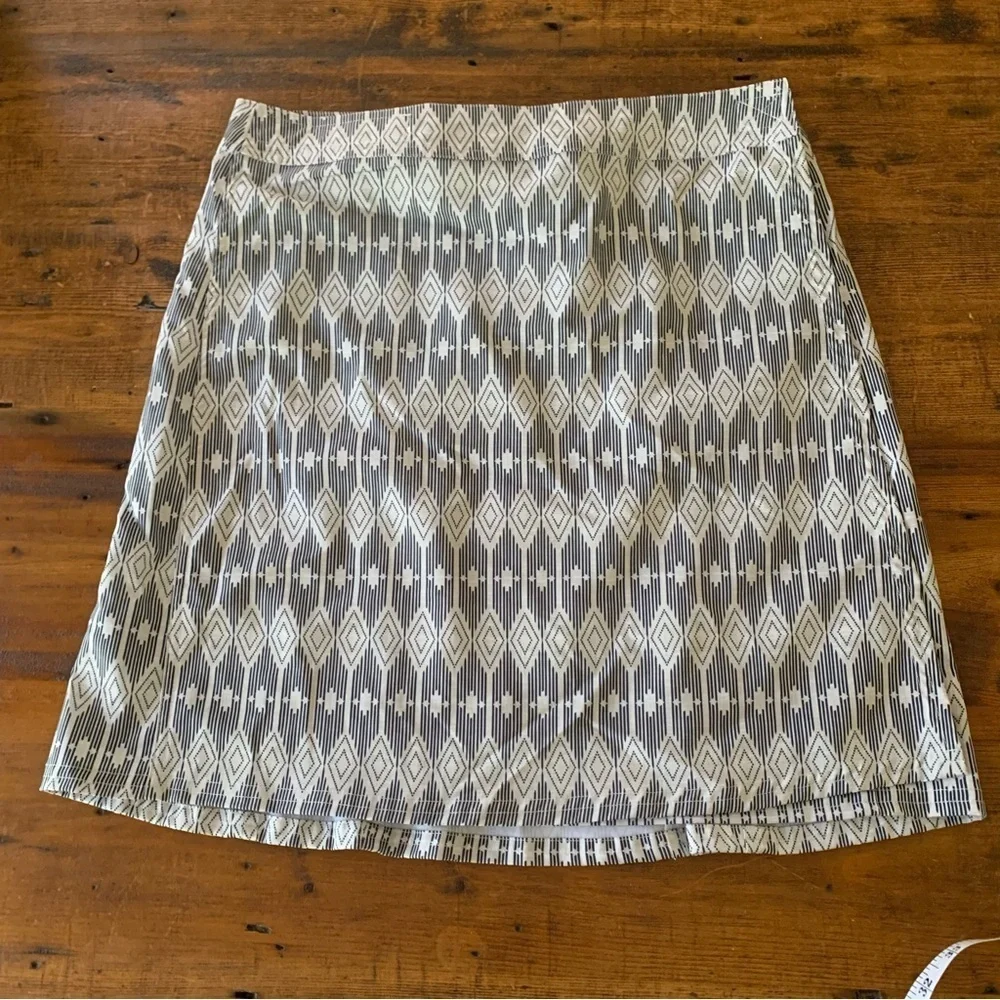 Ripskirt Hawaii Westend Black Cream Geometric Swim Coverup Length 2 Sz M